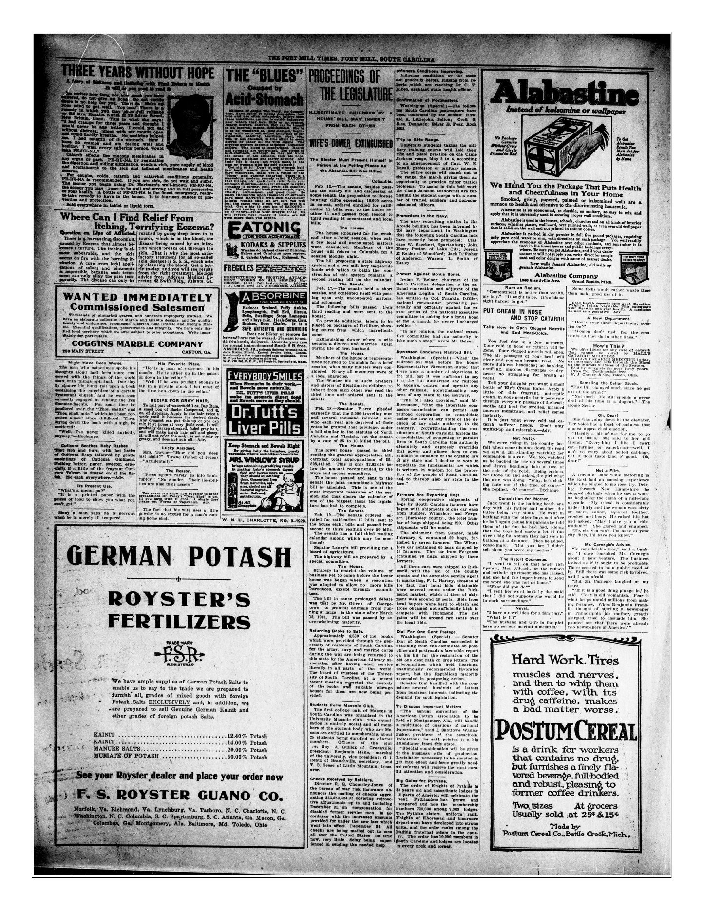 Fort Mill Times 26 Feb 1920 4 — archival source preview